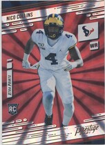 2021 Panini Prestige Xtra Points Sunburst #237 Nico Collins