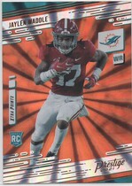 2021 Panini Prestige Xtra Points Sunburst #213 Jaylen Waddle