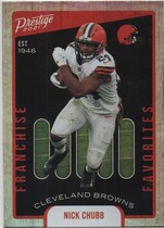 2021 Panini Prestige Franchise Favorites #5 Nick Chubb