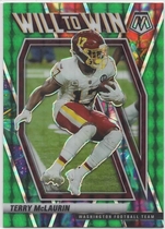 2021 Panini Mosaic Will to Win Green #15 Terry Mclaurin