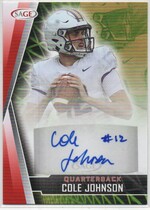 2022 SAGE Autos Red #A-CJ2 Cole Johnson
