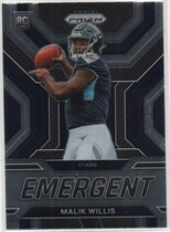 2022 Panini Prizm Emergent #3 Malik Willis