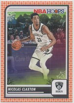 2023 Panini NBA Hoops Haunted Hoops Orange #259 Nicolas Claxton