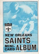 1969 Topps Mini-Albums Inserts #10 New Orleans Saints