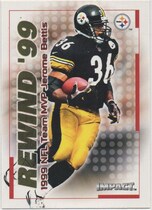 2000 SkyBox Impact Rewind '99 #24RN Jerome Bettis
