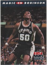 1992 SkyBox USA #109 Magic on Robinson