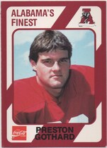 1989 Collegiate Collection Alabama Coke 580 #239 Preston Gothard