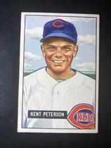 1951 Bowman Base Set #215 Kent Peterson