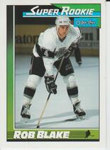 1991 O-Pee-Chee OPC Base Set #6 Rob Blake