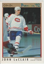 1991 O-Pee-Chee OPC Premier #105 John LeClair