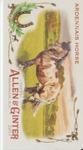 2017 Topps Allen & Ginter Mini Horse in the Race #HR-22 Ardennais Horse