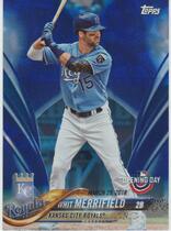 2018 Topps Opening Day Blue Foil #192 Whit Merrifield