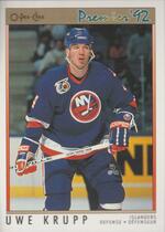 1991 O-Pee-Chee OPC Premier #140 Uwe Krupp