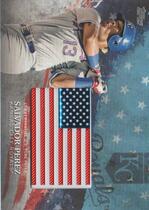2018 Topps MLB Independence Day Manufactured Patch Relics Blue #IDML-SP Salvador Perez
