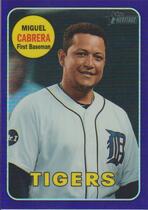 2018 Topps Heritage Chrome Hot Box Purple Refractor #THC-40 Miguel Cabrera