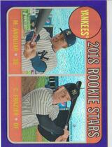 2018 Topps Heritage Chrome Hot Box Purple Refractor #THC-114 Clint Frazier|Miguel Andujar