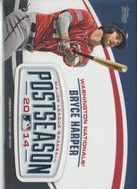 2018 Topps Update MLB Postseason Logo Manufactured Patch #PSL-BH Bryce Harper
