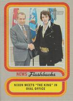 2019 Topps Heritage News Flashbacks #NF-10 President Nixon Meets With Elvis Presley