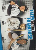 2019 Topps Faces of the Franchise Trios Black #FOF-11 Al Kaline|Miguel Cabrera|Ty Cobb