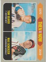 2019 Topps Heritage Then and Now #TN-14 Max Scherzer|Tom Seaver