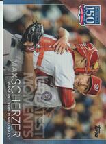 2019 Topps 150 Years of Baseball Greatest Moments Blue #GM-21 Max Scherzer