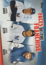 2019 Topps Faces of the Franchise Trios Blue #FOF-19 Aaron Judge|Babe Ruth|Derek Jeter