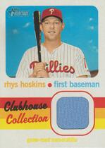 2020 Topps Heritage Clubhouse Collection Relics #CCR-RH Rhys Hoskins