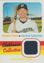 2020 Topps Heritage Clubhouse Collection Relics #CCR-KH Keston Hiura