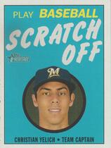 2020 Topps Heritage 1971 Topps Baseball Scratch-Offs #6 Christian Yelich