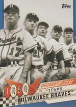 2020 Topps Decades Best Blue Series 2 #DB-8 Milwaukee Braves