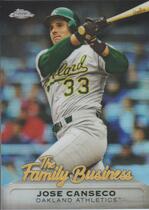 2019 Topps Chrome Update The Family Business #FBC-13 Jose Canseco