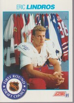 1991 Score Base Set #356 Eric Lindros