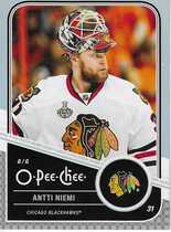 2011 Upper Deck O-Pee-Chee OPC Playoff Beard #37 Antti Niemi