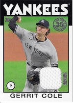 2021 Topps 1986 Topps Relics Series 2 #86BR-GC Gerrit Cole