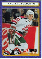 1992 Pro Set Rookie Goal Leaders #10 Valeri Zelepukin