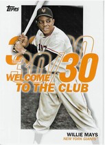 2023 Topps Welcome to the Club #WC-8 Willie Mays
