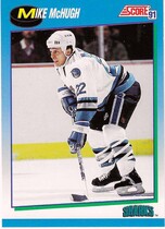 1991 Score Canadian (English) #651 Mike McHugh