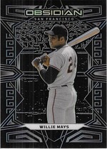 2023 Panini Chronicles Obsidian #24 Willie Mays