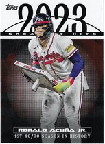 2024 Topps 2023 Greatest Hits #23GH-5 Ronald Acuna Jr.