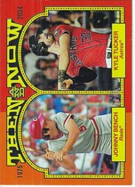 2024 Topps Heritage Then and Now #TAN-10 Johnny Bench|Kyle Tucker