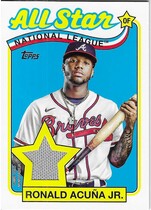 2024 Topps 1989 Topps All Star Relics #89ASRRAJ Ronald Acuna Jr.