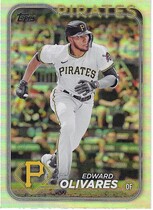 2024 Topps Rainbow Foilboard Series 2 #527 Edward Olivares