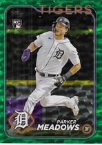 2024 Topps Green Crackle Foil Series 2 #516 Parker Meadows