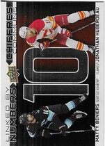 2023 Upper Deck Tim Hortons Greatest Duos Linked By Numbers #LN-4 Jonathan Huberdeau|Matty Beniers