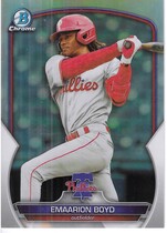 2023 Bowman Chrome Draft Refractor #BDC-43 Emaarion Boyd