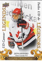 2023 Upper Deck Tim Hortons Legends UD Canvas Legends #CL-14 Jayna Hefford