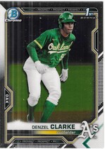 2021 Bowman Chrome Draft #BDC-128 Denzel Clarke