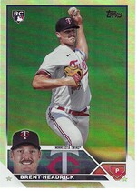 2023 Topps Update Rainbow Foil #US54 Brent Headrick