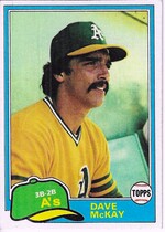 1981 Topps Base Set #461 Dave McKay