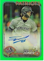 2024 Topps Pro Debut Autos Green Foil #PD-165 Spencer Jones